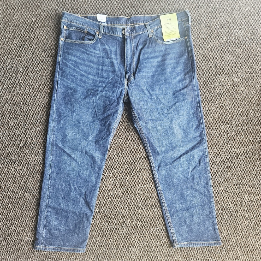 LEVI'S 502 Regular Taper Fit W\ Flex Stretch Jeans Men's Size 44x29 NWT
